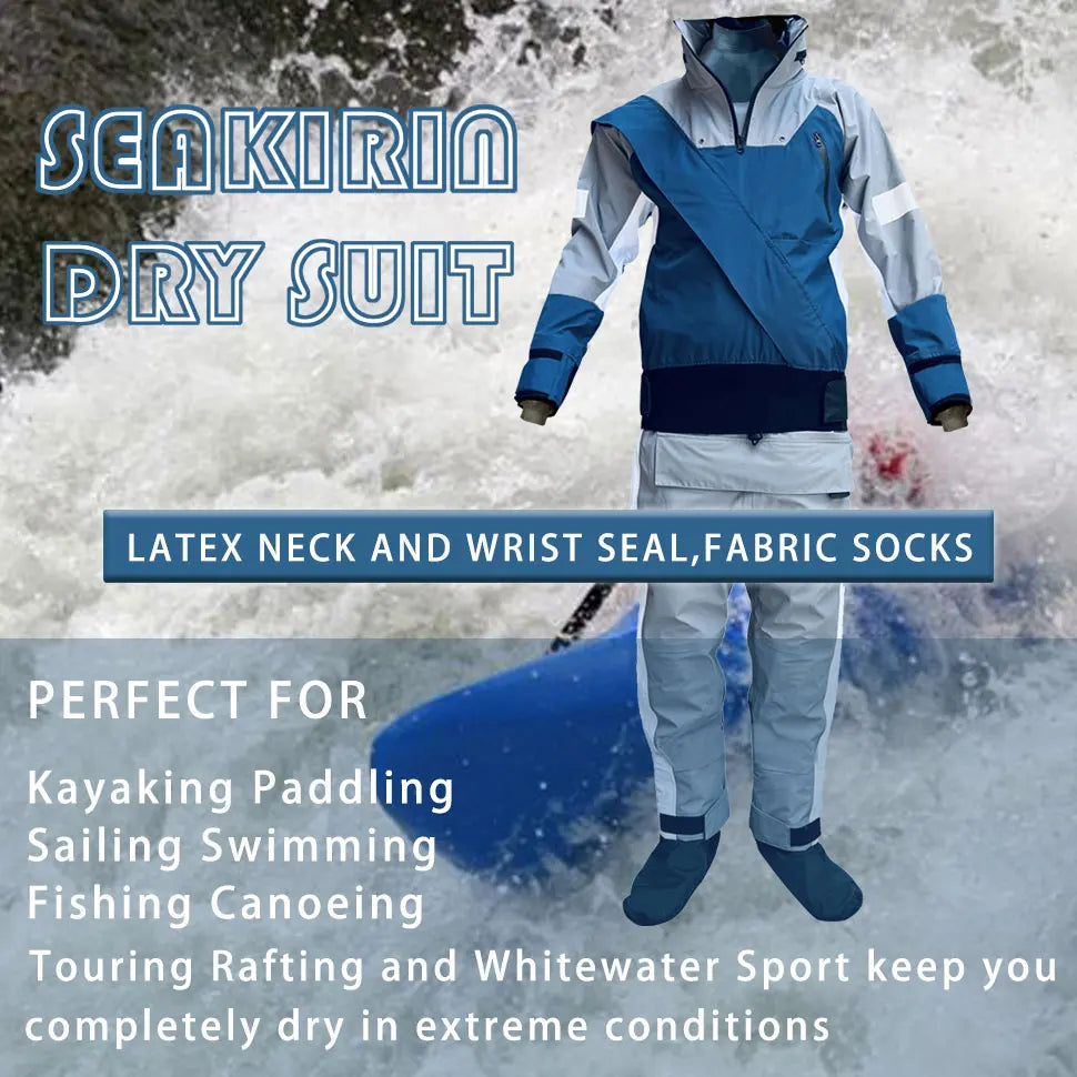 Dry Suit Kayak Drysuits For Men In Cold Water Rafting Sailing Swimming Survival SUP Paddling Warm Waterproof Clothing In Winter