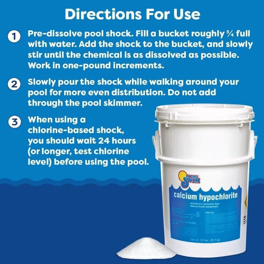 Pool Shock 68 CalHypo Granular Sanitizer for Crystal Clear Water Ideal for Maintaining Hygiene in Swimming Pools Effective Agai