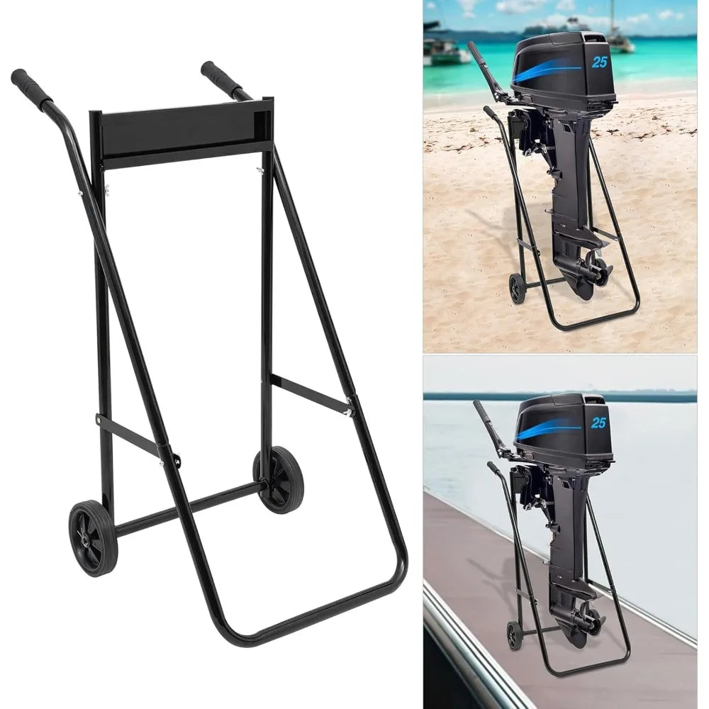 Outboard Motor Engine Trolley Stand Foldable Trolley Engine Stand Boat Outboard Motor Cart Heavy Duty Carrier Cart for Motors