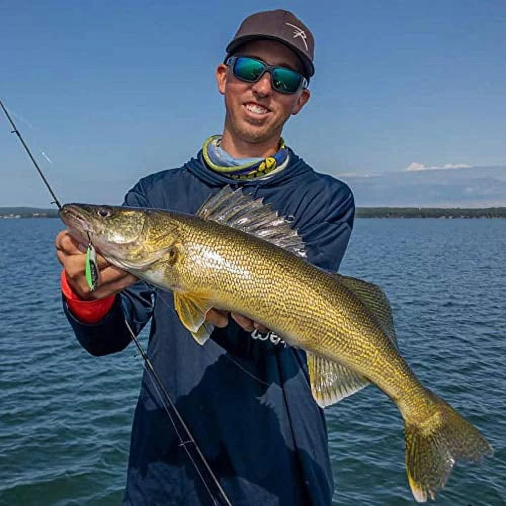 Chrome Neon Green Spoon Lure 1 oz Ideal Salmon Steelhead Saltwater Fishing Medium Heavy Spinning Baitcasting Trolling