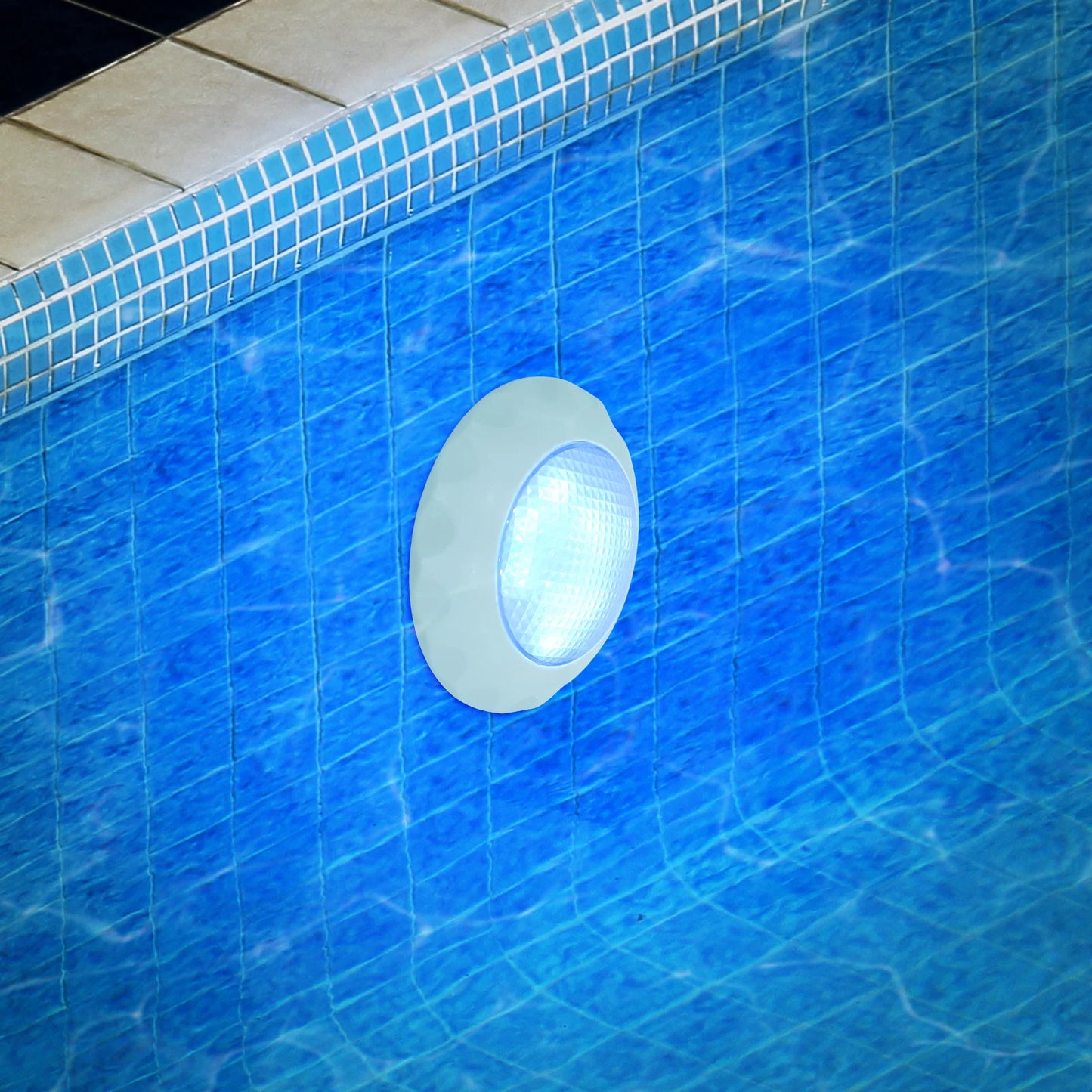 Durable RGB Pool Lights with 2835 Light Beads, 45W LED, 3000LM Brightness, Long-lasting, Compact, Ideal for Home Pool and