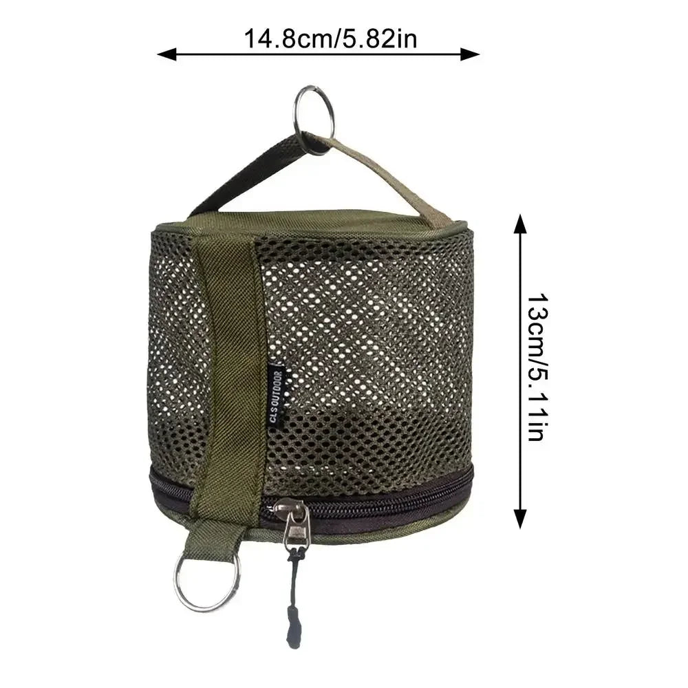 Outdoor Camping Tissue Case Roll Paper Storage Bag With Hook Portable Tissue Holder Tent Hanging Napkin Holder Camping Supplies