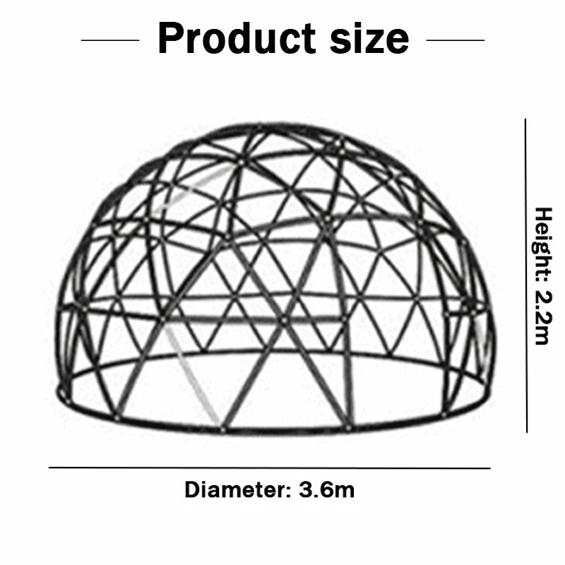 3.6M TPU Clear Bubble Dome Tent for Outdoor Events Parties Camping Cafe Dining - Luxury PVC Garden Igloo Style Tent