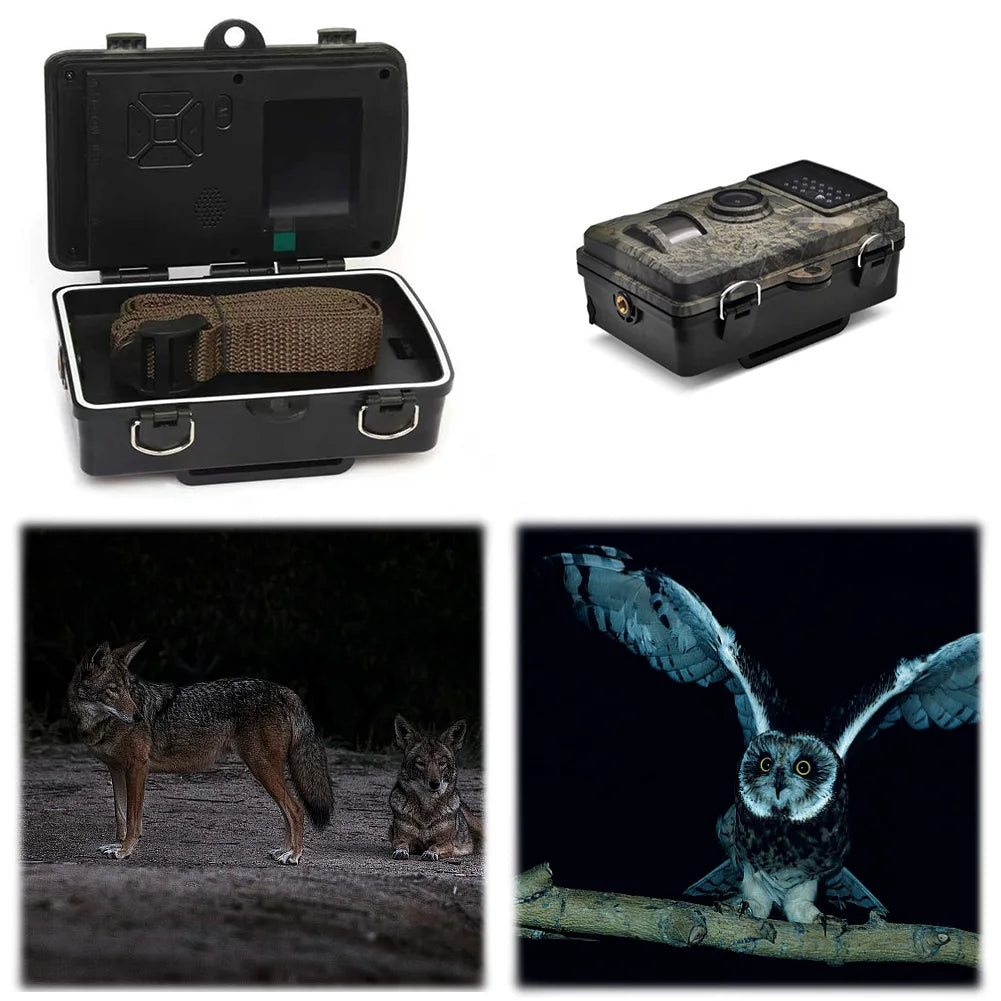 Hunting Trail Camera Motion Activated Infrared Night Vision Security Cam Animal Observation Camera Outdoor Wildlife Photo Traps