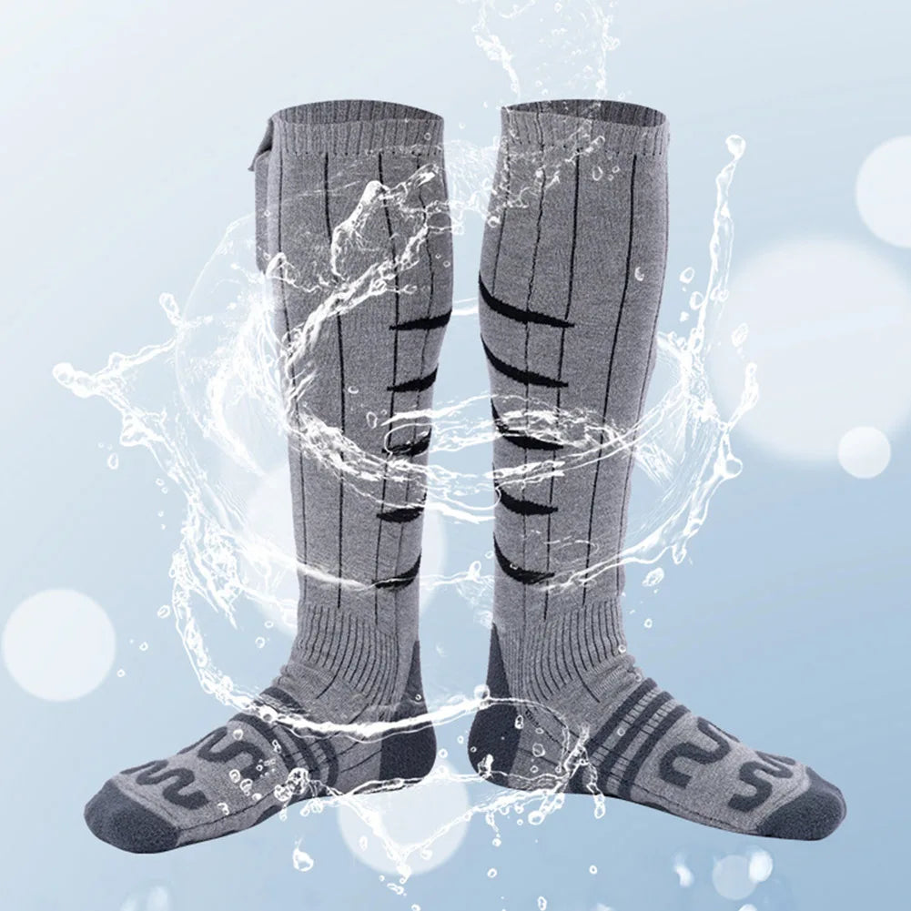 Electric Heating Socks Cold-Proof Winter Warm Thermal Socks Fast Heating Warm Winter Socks Washable for Cycling Camping Skating