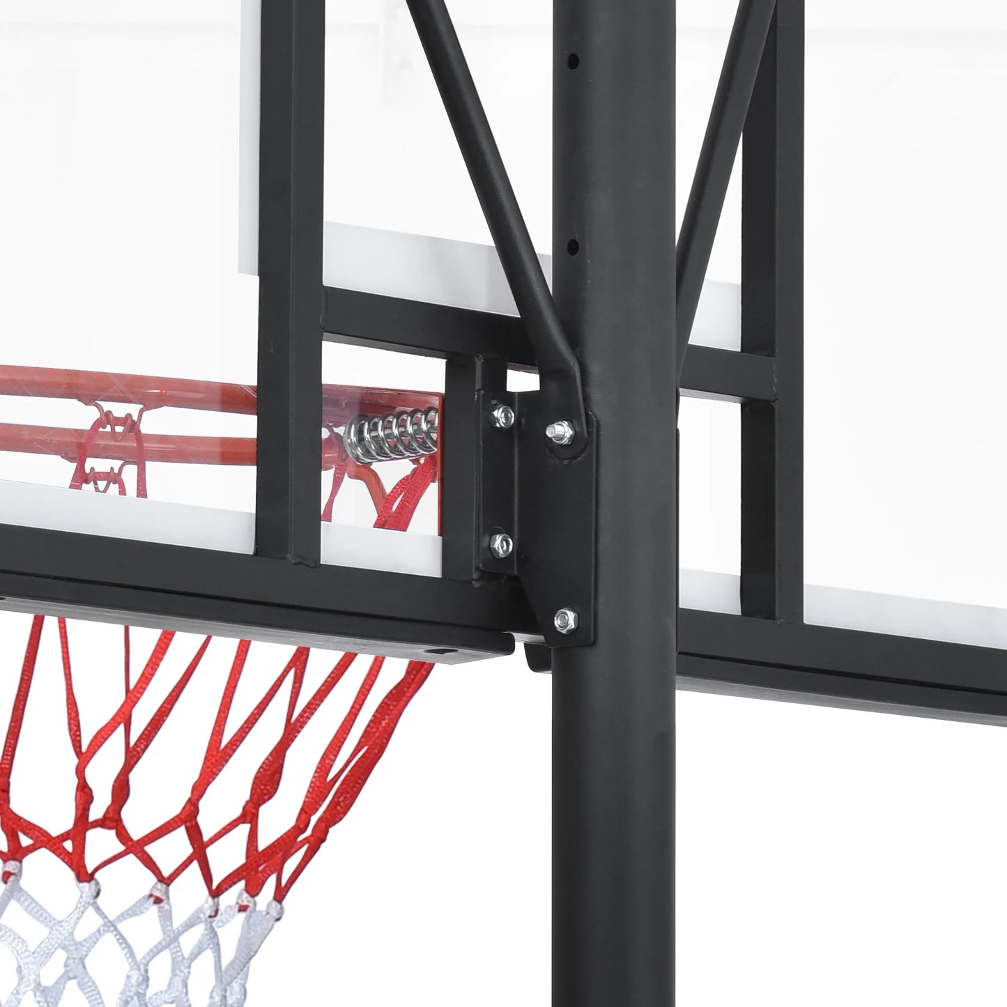 Portable Basketball Hoop Basketball System 8-10ft Height Adjustment for Youth Adults LED Basketball Hoop Lights, Colorful lights