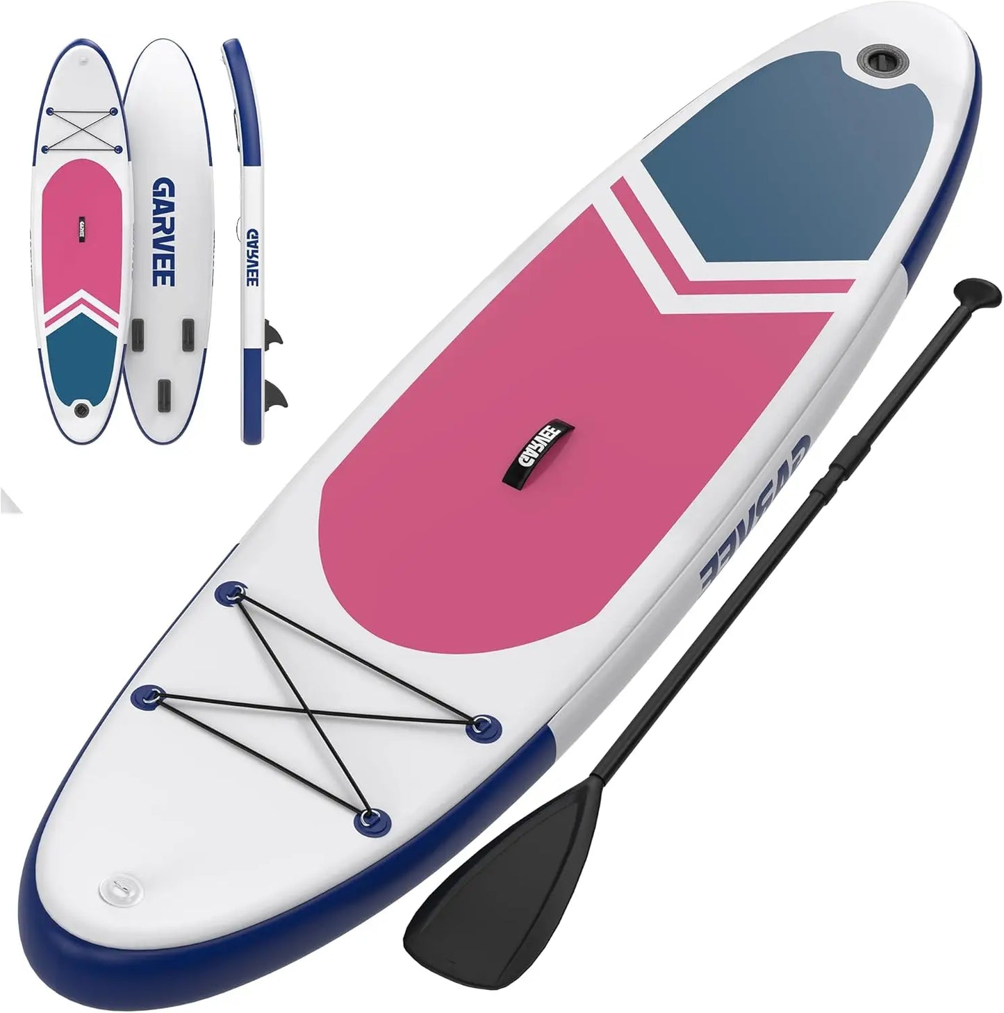 Inflatable Stand Up Paddle Board, 10.6Ft 11Ft Paddle Boards with Premium Accessories, Non-Slip EVA Deck, Ultra-Light Carry Bag