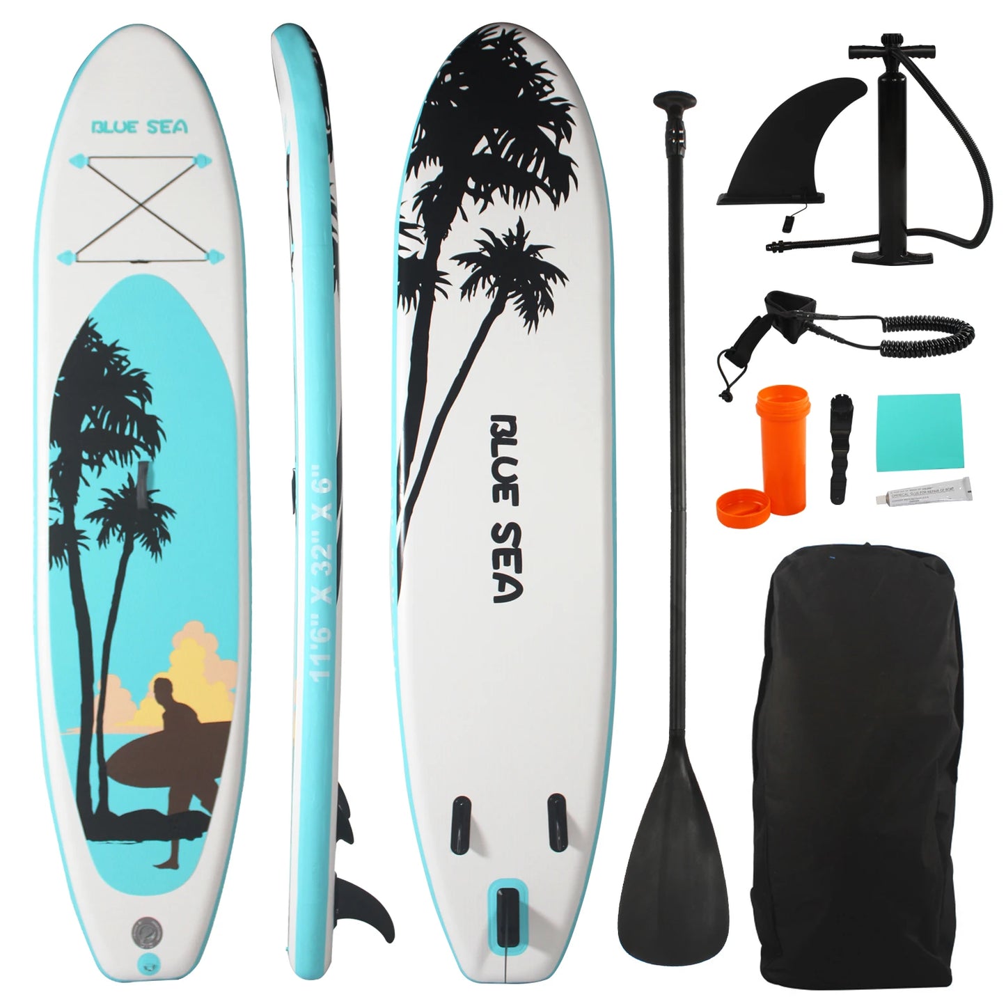 CADALENE Inflatable Stand Up Paddle Board,Versatile Yoga Paddle Board,  with Premium Accessories, for Adults of All Skill Levels