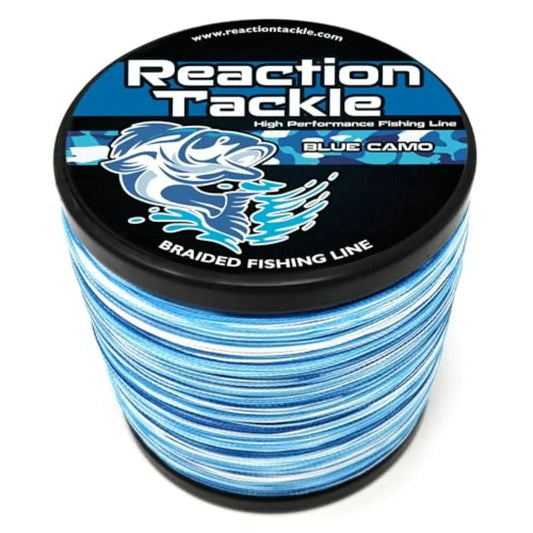 Reaction Tackle Braided Fishing Line - Pro Grade Power Performance for Saltwater or Freshwater Fish - Colored Fishing Line Brai