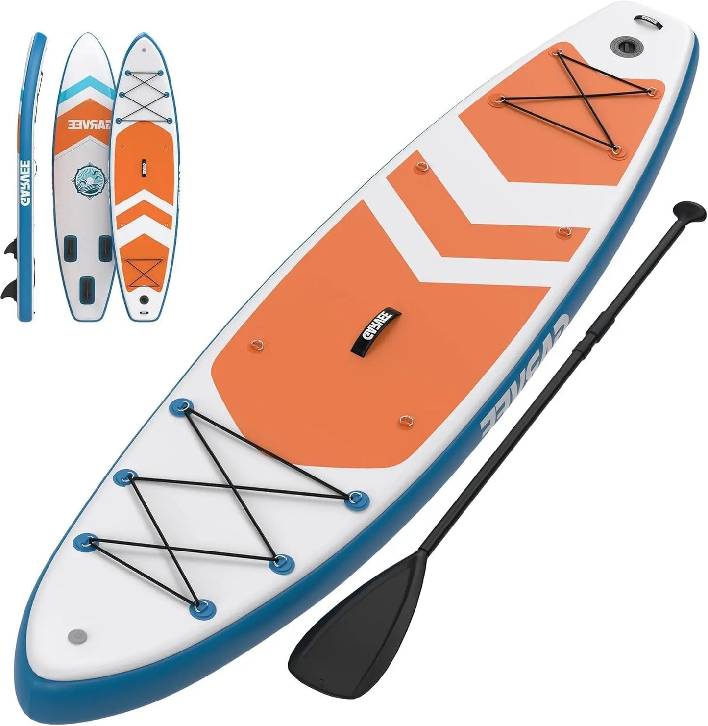 Inflatable Stand Up Paddle Board, 10.6Ft 11Ft Paddle Boards with Premium Accessories, Non-Slip EVA Deck, Ultra-Light Carry Bag