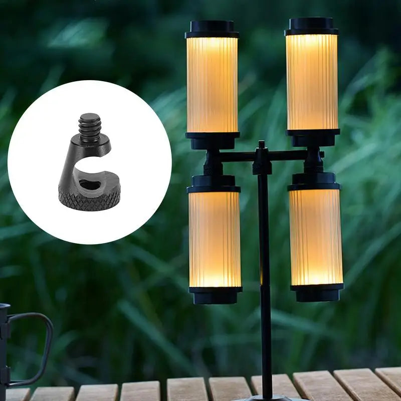 Lantern Pole Detachable Desktop Light Stand Portable Outdoor Camp Light Stand For Camping Picnic Hiking Fishing Backpacking