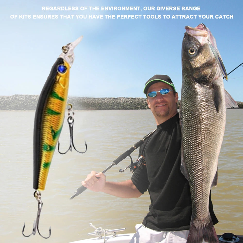 Christmas Fishing Lures Advent Calendar Box 24 Days Creative Fishing Tackle Calendar Box Xmas Surprise Gift for Fisher