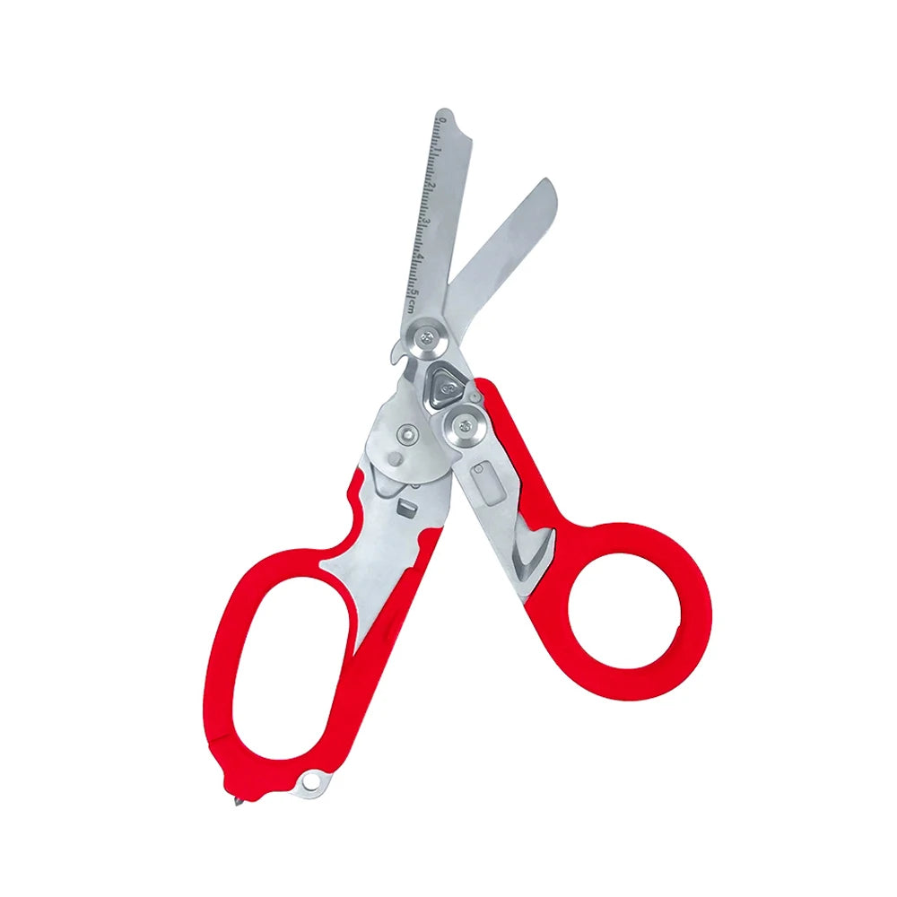 Raptor Emergency Response Shears Multifunctional Scissors with Strap Cutter and Glass Breaker with Compatible Holster
