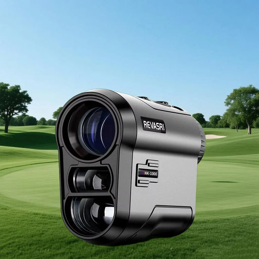REVASRI 1000Yards Golf Rangefinder, 6x Magnification , Flag-Lock Vibration, and Slope-Compensated Distance Function for Golfers