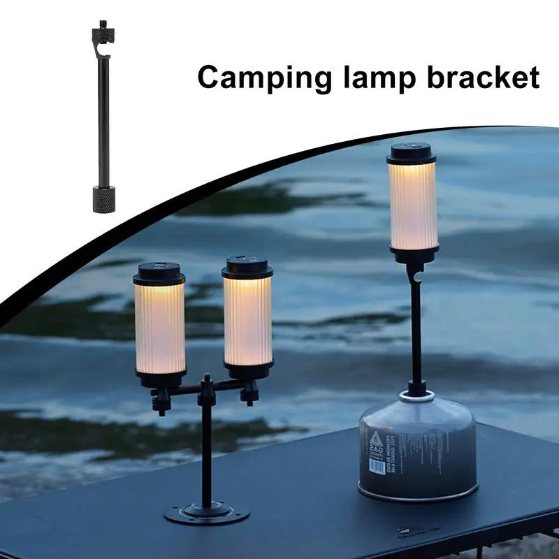 Lantern Pole Detachable Desktop Light Stand Portable Outdoor Camp Light Stand For Camping Picnic Hiking Fishing Backpacking