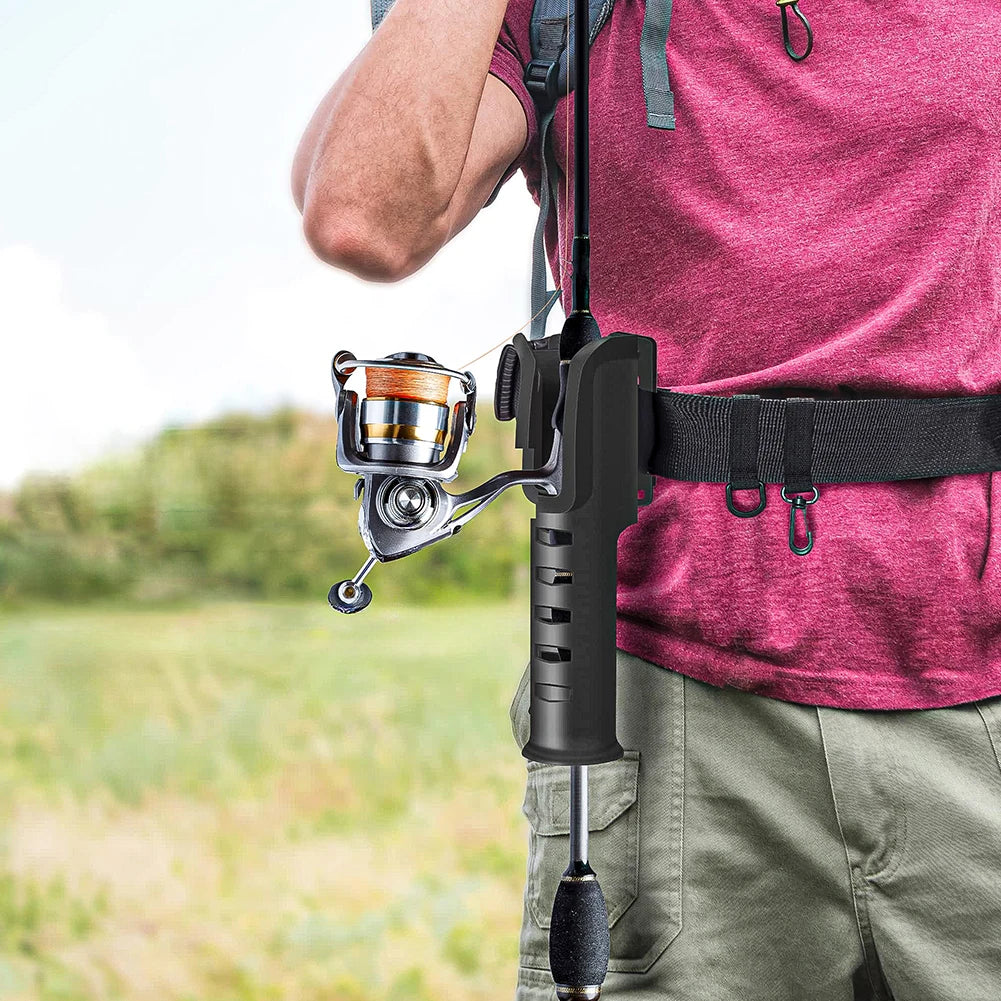 Fishing Waist Belt Rod Holder Adjustable Fishing Wading Belt Rod Holder Wader Fishing Waist Belt Fishing Gear Accessories