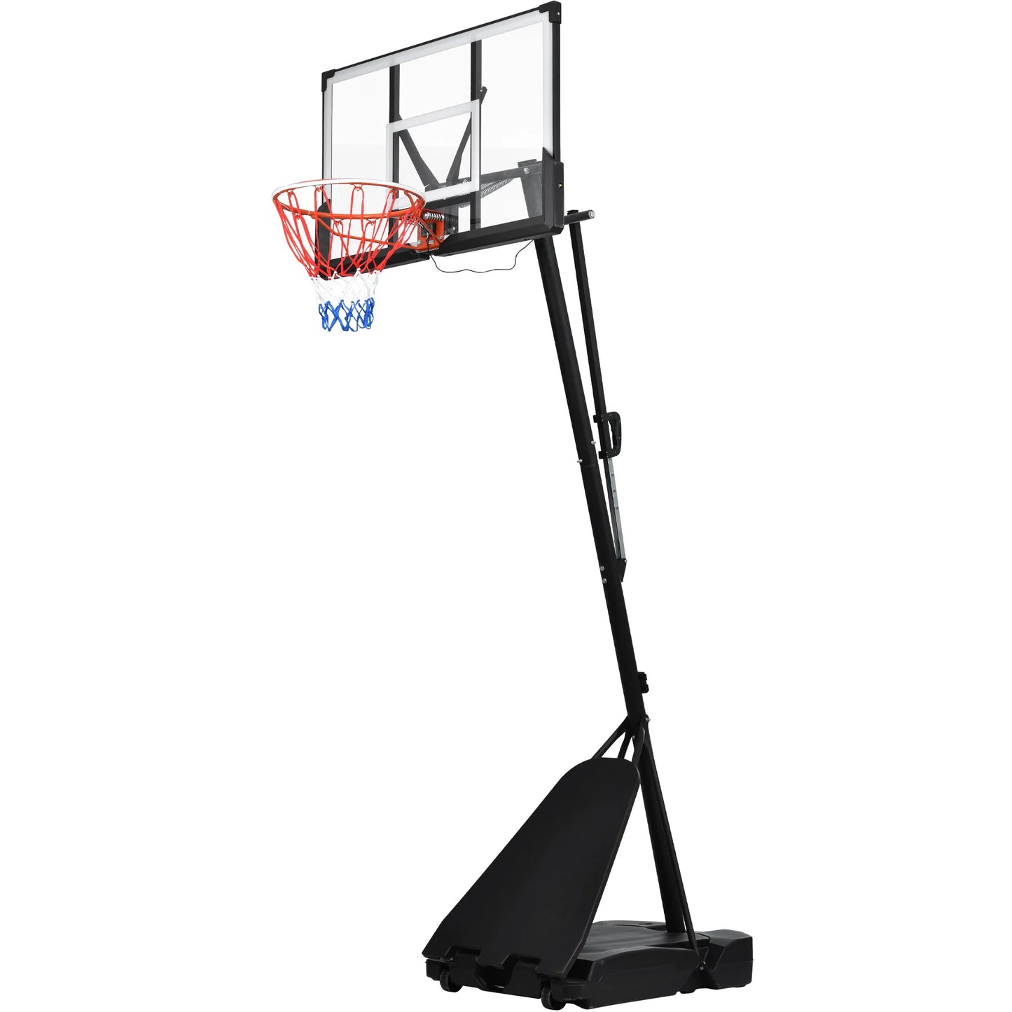 Portable Basketball Hoop Basketball System 8-10ft Height Adjustment for Youth Adults LED Basketball Hoop Lights, Colorful lights