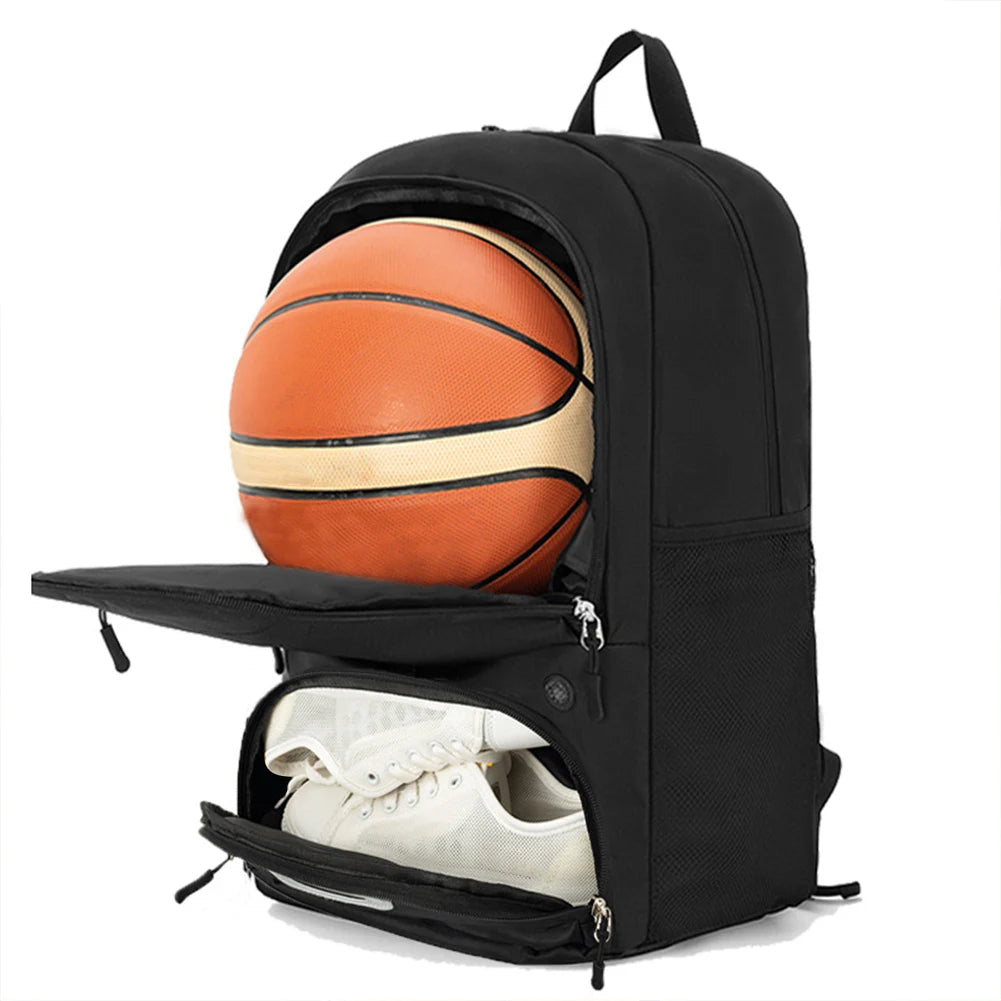 Basketball Backpack Large Sports Bag with Shoe Compartment Sports Backpack Multi-pockets Laptop Backpack for Outdoor Sports