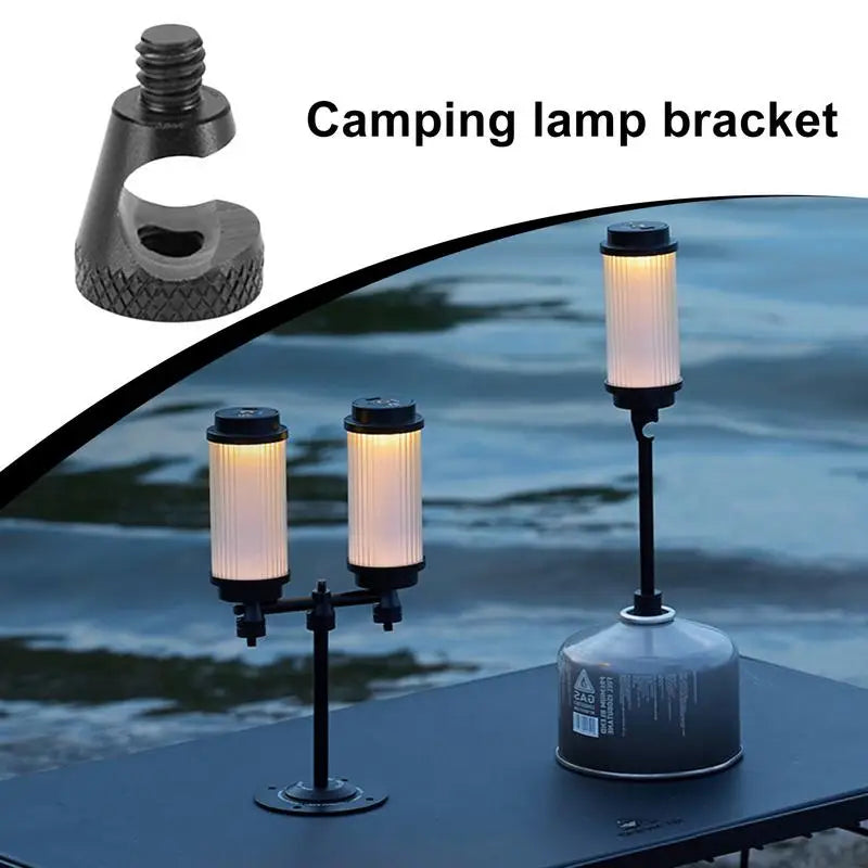 Lantern Pole Detachable Desktop Light Stand Portable Outdoor Camp Light Stand For Camping Picnic Hiking Fishing Backpacking