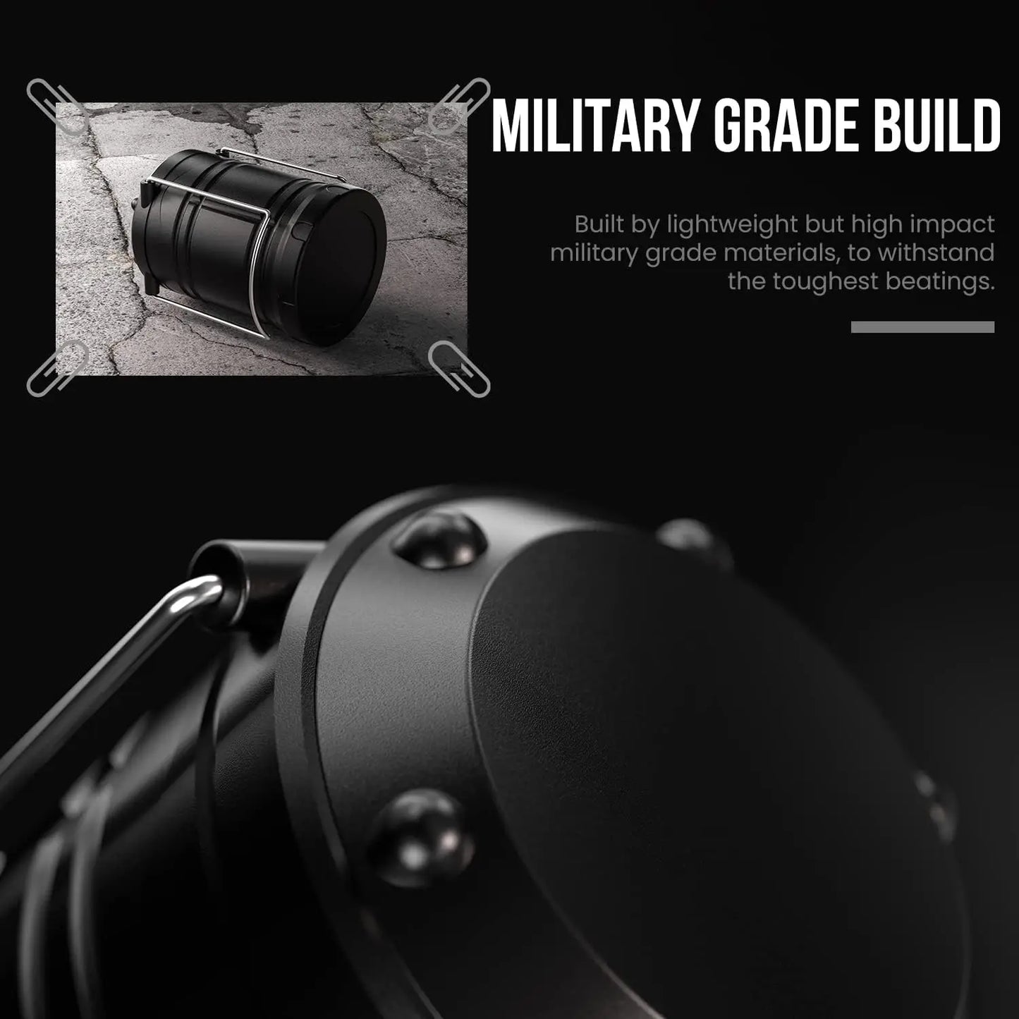 LED Solar Camping Lantern, USB Rechargeable Portable Hanging Light for Outdoor, Emergency, Home Use