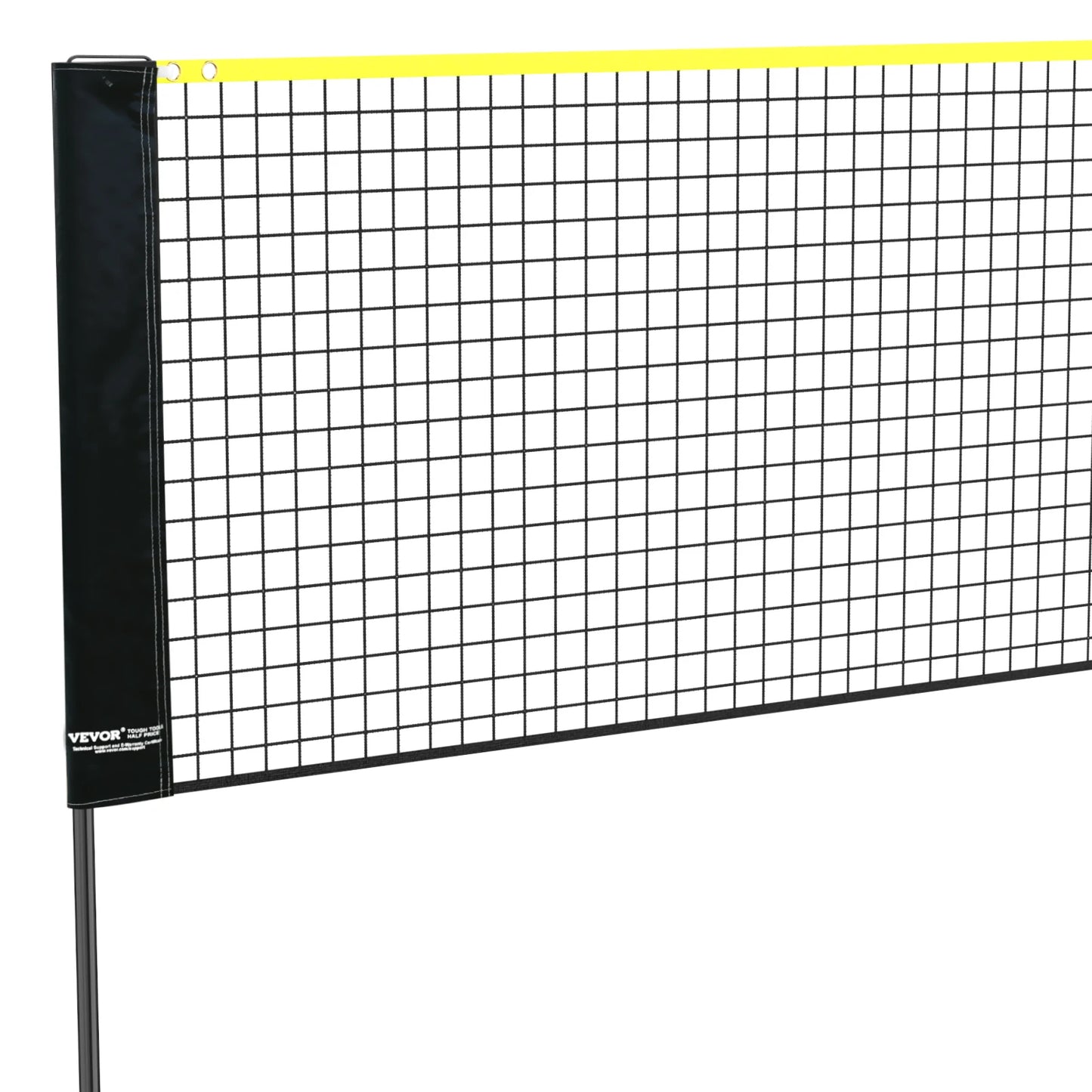 VEVOR 20FT Badminton Net Height Adjustable Volleyball Net Wide Foldable Pickleball Net Portable Tennis Net Set with Poles Stand