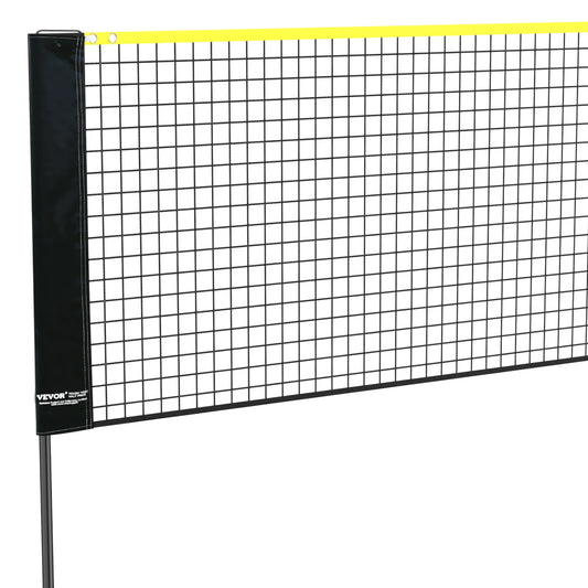 VEVOR 20FT Badminton Net Height Adjustable Volleyball Net Wide Foldable Pickleball Net Portable Tennis Net Set with Poles Stand