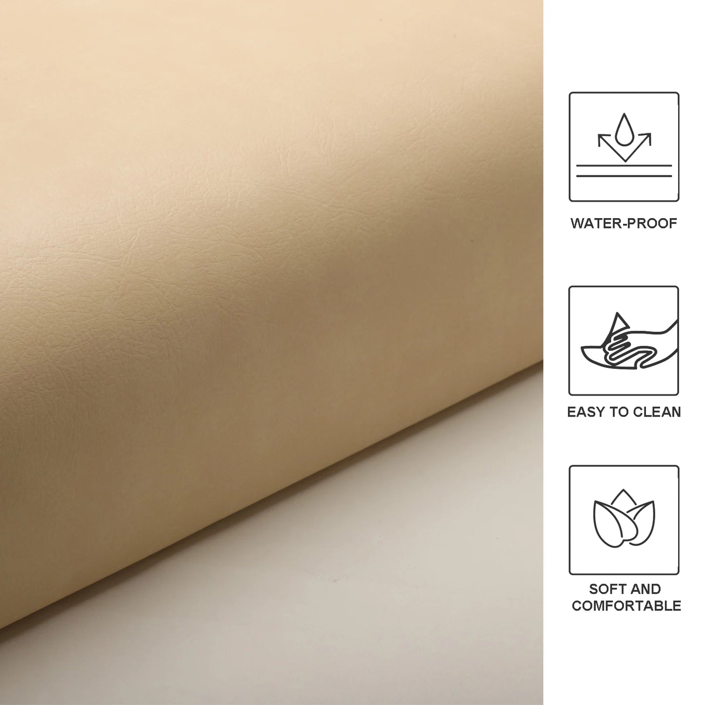 Roykaw Golf Cart Rear Flip Seat Cushions Compatible with EZGO, Club Car, Yamaha, Include Backrest and Seat Bottom, Black/Tan