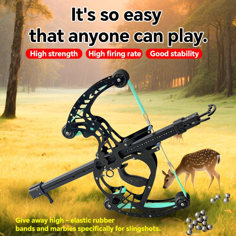 Upgraded third-generation Veyron all-metal composite bow, with a 50-shot capacity, suitable for practice and hunting