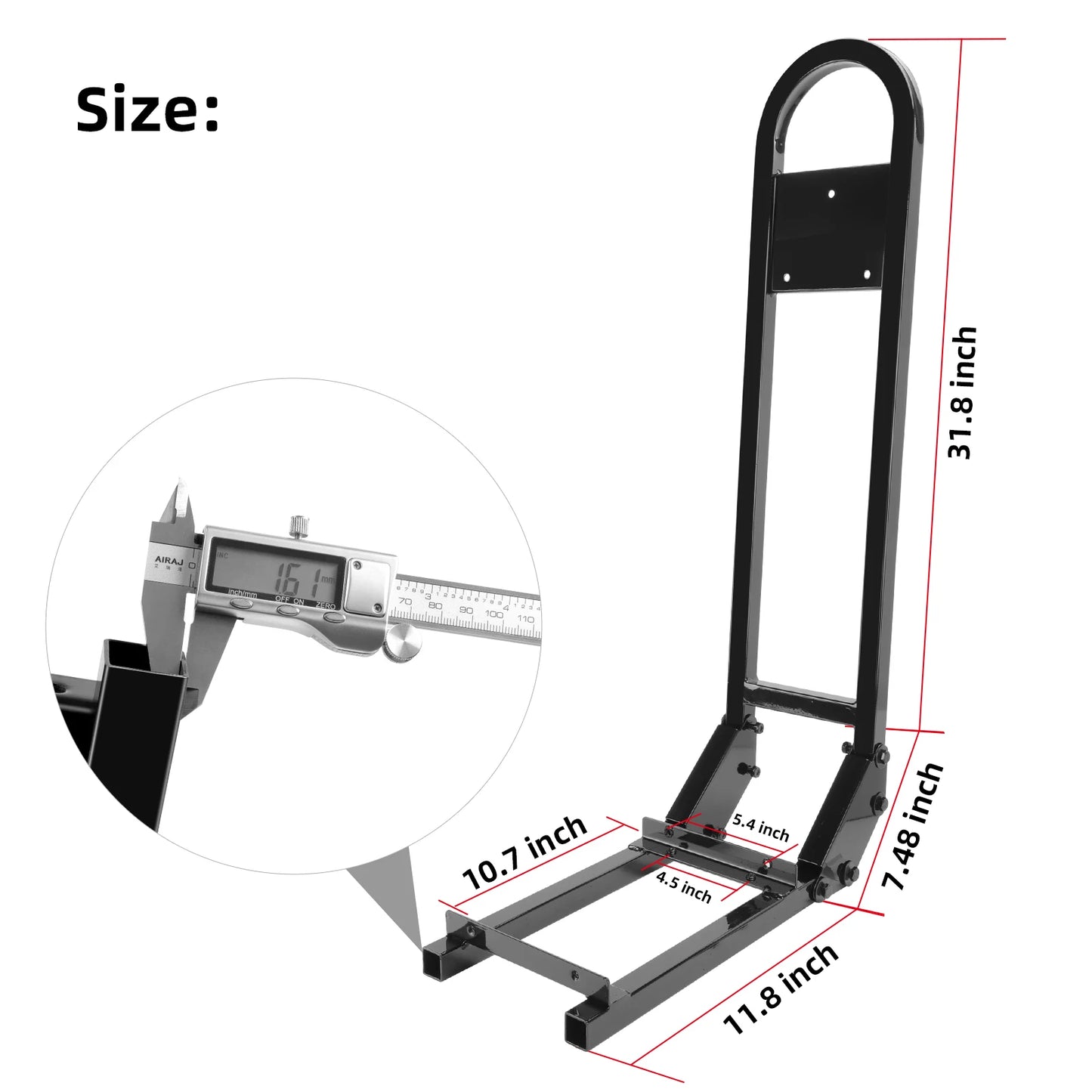 Roykaw Golf Cart No-Drilling Rear Seat Safety Grab Bar Fit for EZGO, Club Car, Yamaha, Golf Handrail Bar for Rear Seat Passenger