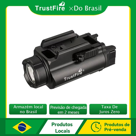 Trustfire GM35 Tactical LED Flashlights Mini Pistol Lights 1350Lumens USB Rechargeable Quick Release Handgun 1913/GL Rail