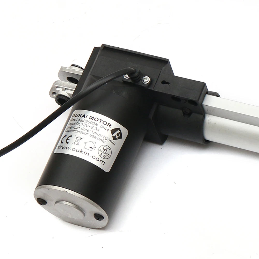 6000N 500mm 20 Inch Linear Actuator Electric Linear Motor Drive DC12V Pound Max Lift 12V Volt DC Motor 48db