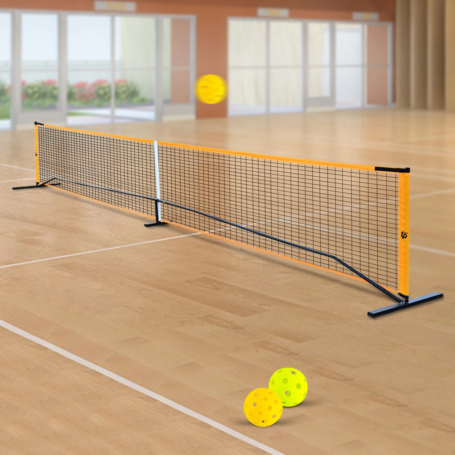 Portable Pickleball Set with 4 Wood Paddles & Balls Complete Outdoor Game Kit with Carry Bag for Backyard Camping Fun