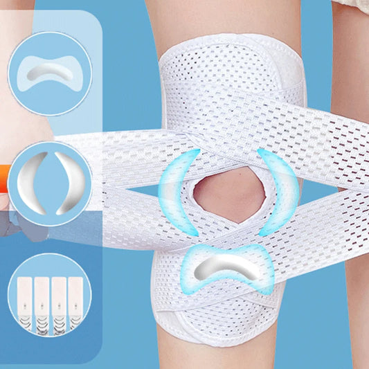 1PC Sports Knee pads Pressurized Elastic 3 Layer Silicone Pads Arthritis Joints Protector Fitness Gear Volleyball run knee Brace