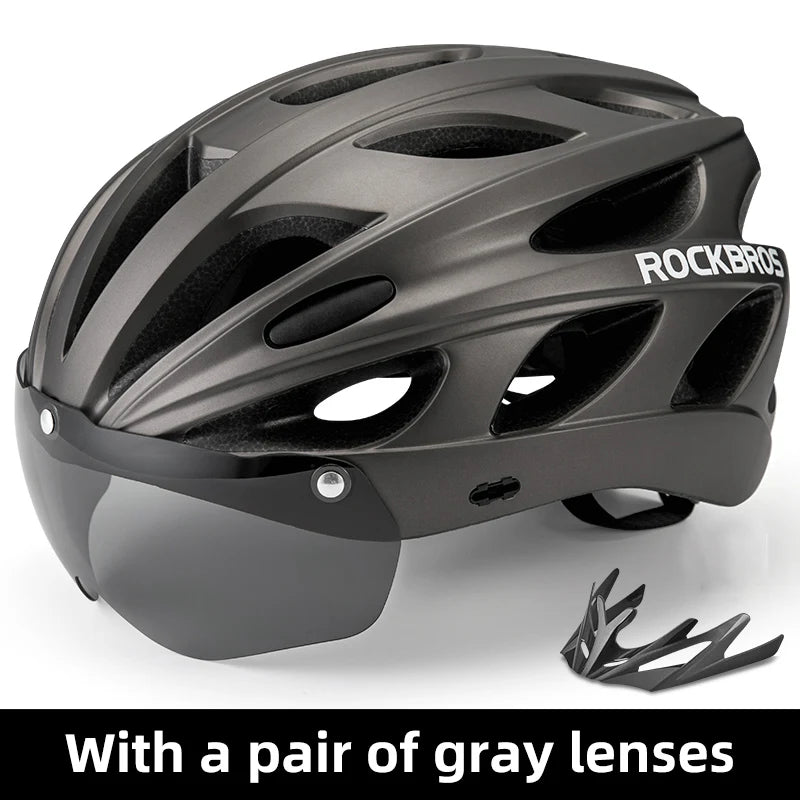 ROCKBROS Bike Helmet EPS Integrally-molded Breathable Lightweight Cycling Safety Helmet Men Women MTB Road Bicycle Helmet