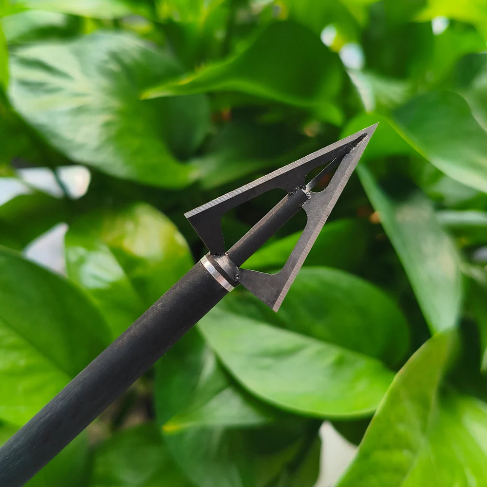 Archery Hunting Arrowhead Shooting Broadheads Screw Points Arrow Tips for Outdoor Compound Recurve Bow Target Practice 12X