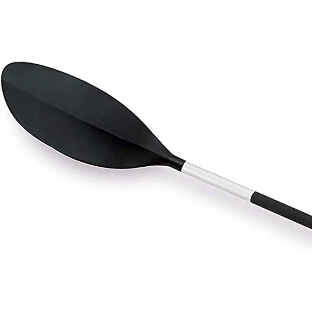 Kayak Paddle: Ribbed Spoon Shaped Blades – Durable Lightweight Shaft – Comfortable Grips – 3-Position Feather Adjustability – T