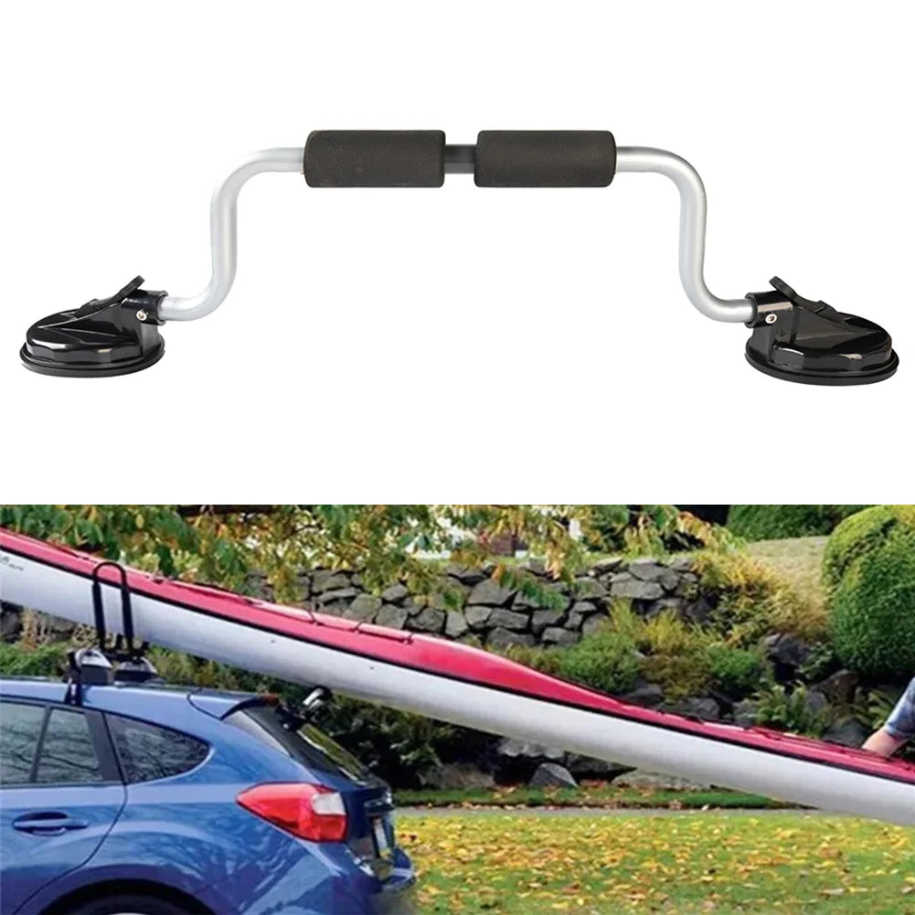 Kayak Roof Rack Suction Cup Type Boat Load Assist Strong Suction Roller Loader for Mounting Kayaks and Canoes To Car Tops-Black