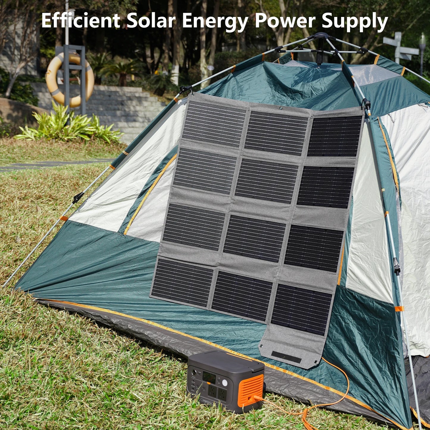 MHPOWOS 120W 80W 40W Portable Solar Panel 23.5% High Efficiency Foldable Solar Charger for Camping, RV, Emergency Power Supply