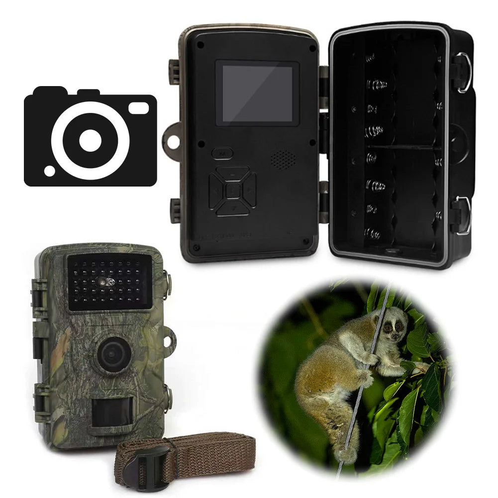 Hunting Trail Camera Motion Activated Infrared Night Vision Security Cam Animal Observation Camera Outdoor Wildlife Photo Traps