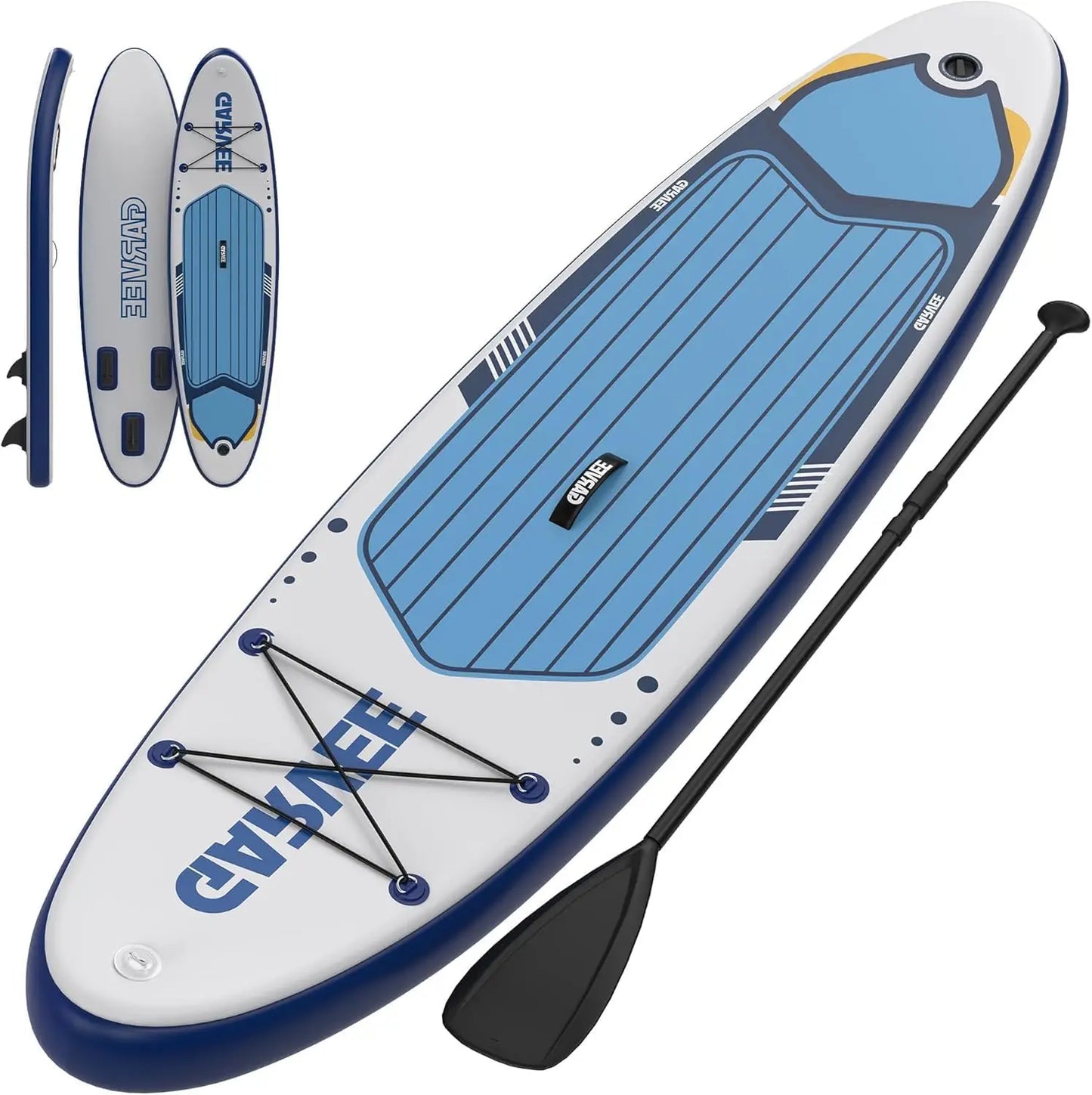 Inflatable Stand Up Paddle Board, 10.6Ft 11Ft Paddle Boards with Premium Accessories, Non-Slip EVA Deck, Ultra-Light Carry Bag