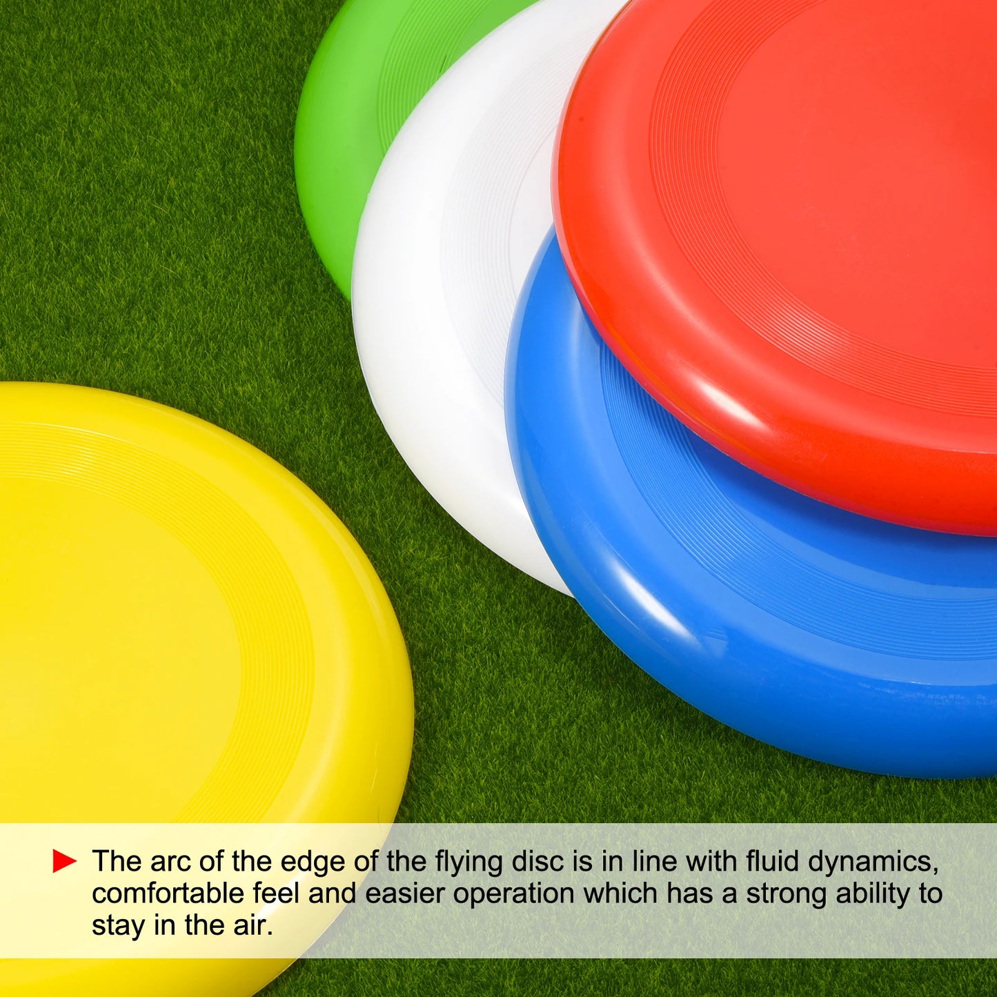 9 Inch Flying Disc, 10 Pack Outdoor Playing Training Colorful Flying Disk Set for Beach Lawn Park Camping Game