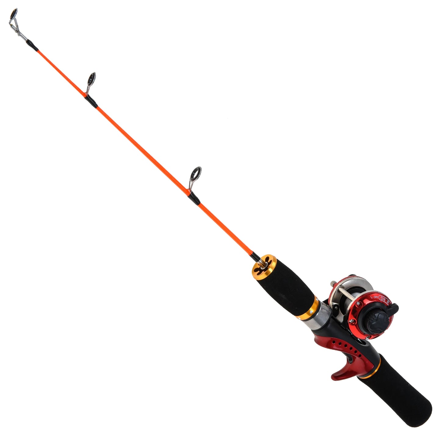 NEW Lixada Ice Fishing Rod Reel Combo Complete Kit with Ice Skimmer Scoop and Carry Bag Lures Hooks Swivels Accessories