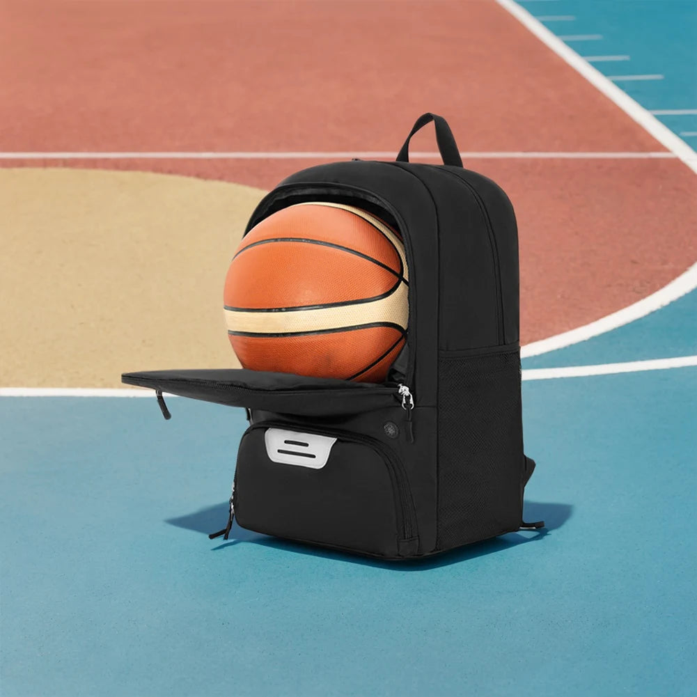 Basketball Backpack Large Sports Bag with Shoe Compartment Sports Backpack Multi-pockets Laptop Backpack for Outdoor Sports