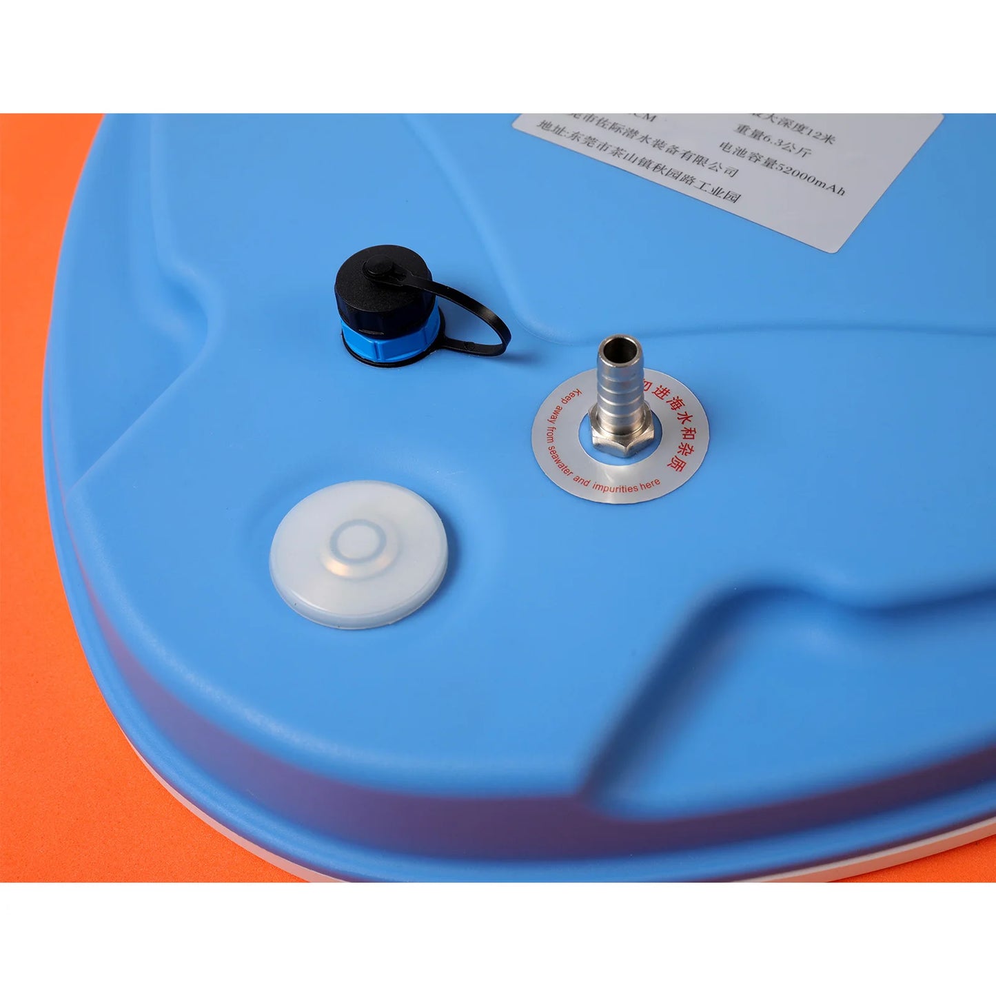 TUDIVING-Scuba Diving Ventilator,Waterproof Portable Rechargeable Scuba Diving Tank with Breathing Regulator,Scuba Diving Gear