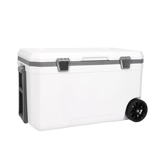 70L Camping Cooler 30 Percent Lighter Than Rotomolded Portable Car Wheel Insulator Plastic Cooler Box for Beach Beverage Camping