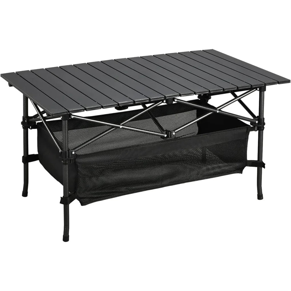 1pc Camping Table That Fold up Lightweight, Aluminum Folding Table Roll Up Table with Easy Carrying Bag for Indoor, Outdoor,