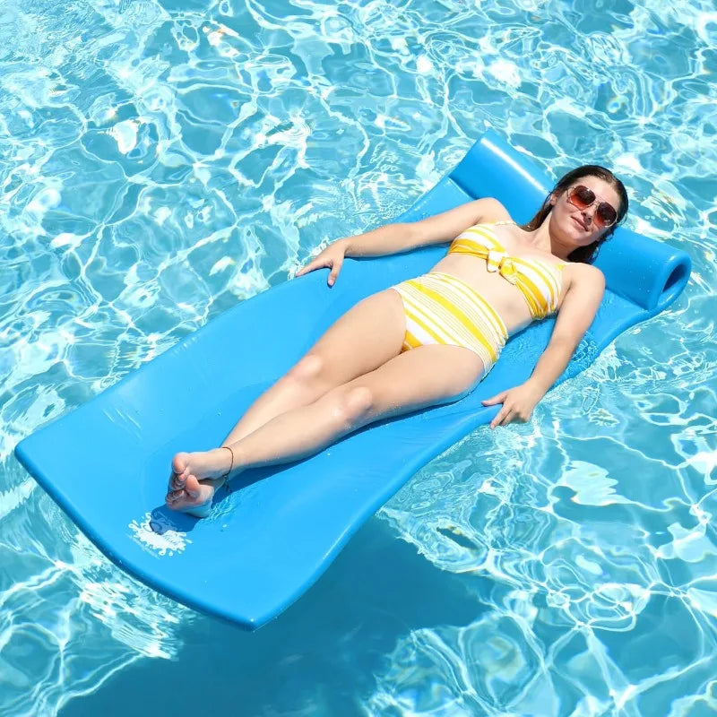 TRC Recreation Foam Swimming Pool Float, Floating Water Lounger, Splash 1.25”