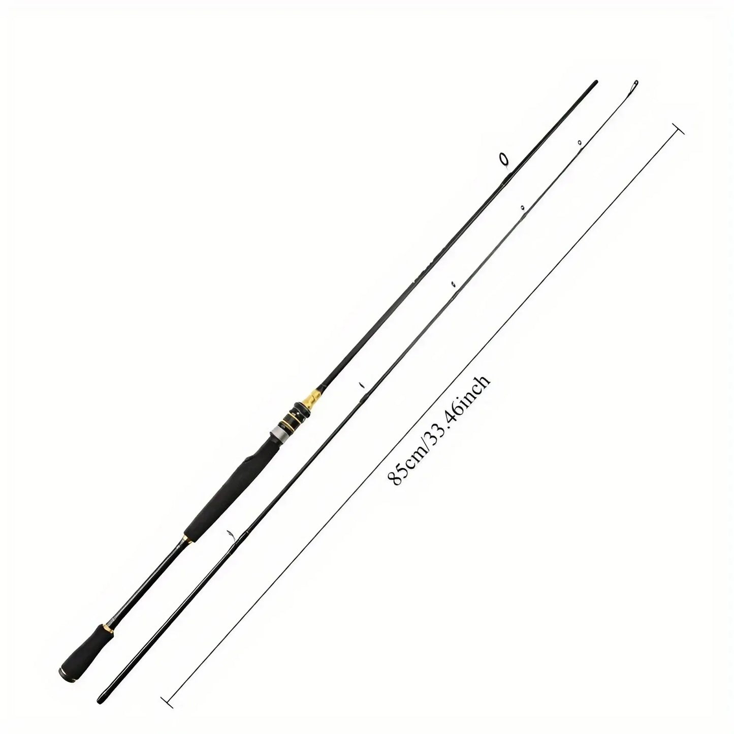 1PC 65" Lightweight High-Sensitivity Carbon Fiber Fishing Rod - Straight Handle Design for Fly & Drag Fishing
