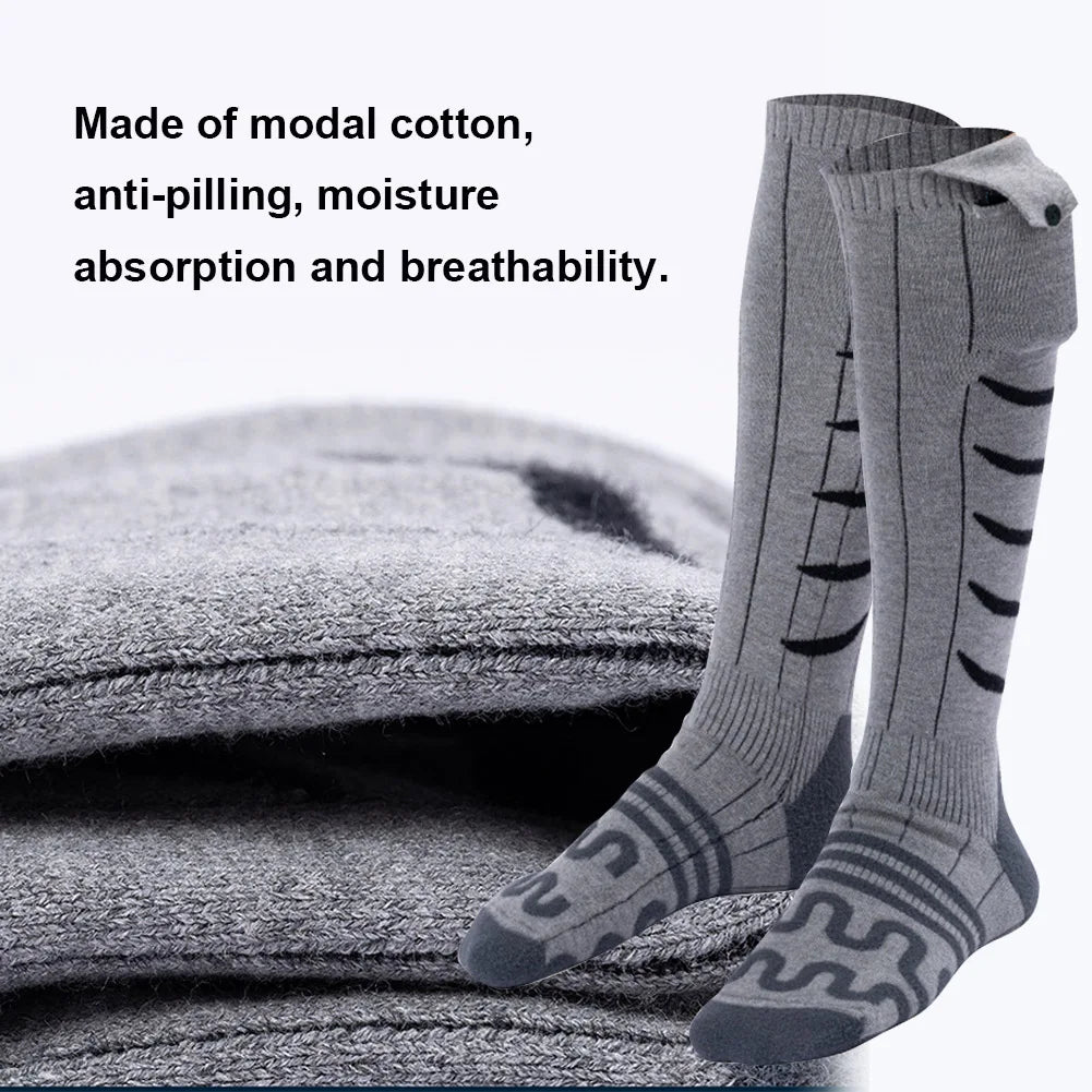 Electric Heating Socks Cold-Proof Winter Warm Thermal Socks Fast Heating Warm Winter Socks Washable for Cycling Camping Skating