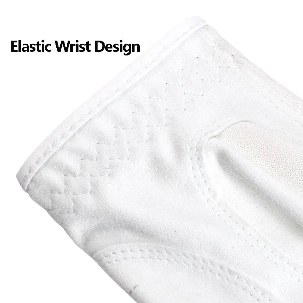 1Pc Professional Golf Glove Non-slip Soft Fabric Breathable Comfortable Golf Gloves Male Left Single High Quality White Gloves